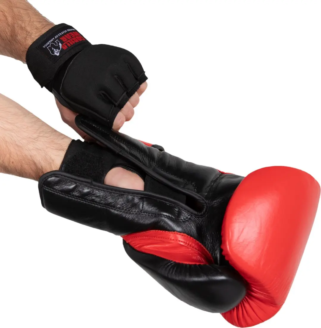 Gorilla Wear Gel Binnenhandschoenen S/M - 8 oz - Zwart