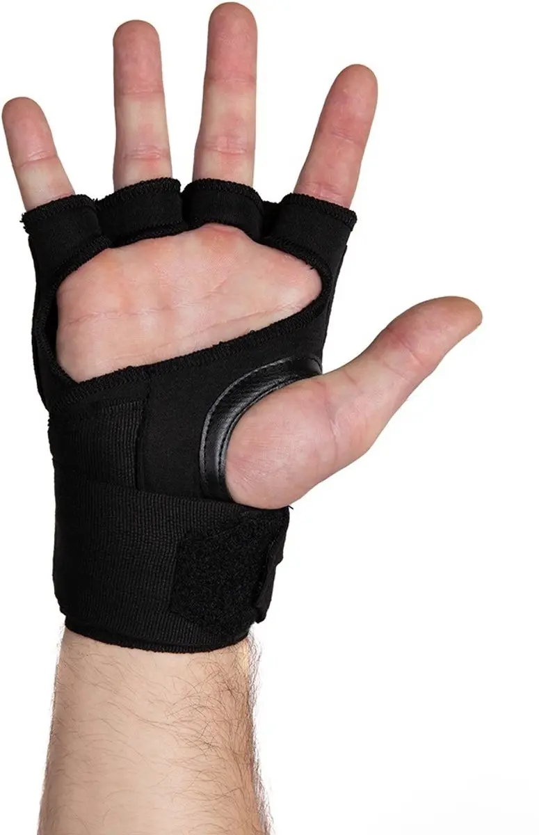 Gorilla Wear Gel Binnenhandschoenen S/M - 8 oz - Zwart