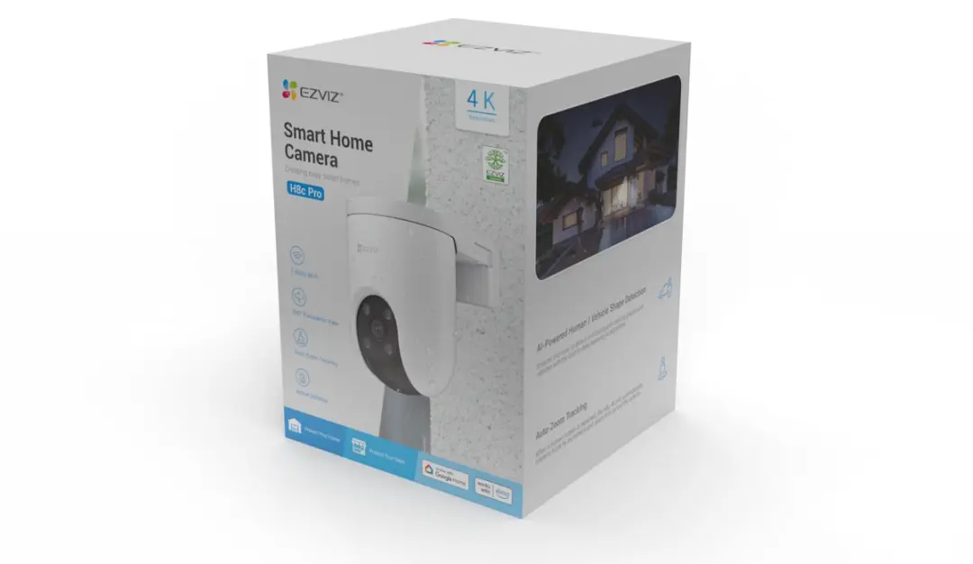 EZVIZ H8C Pro Beveiligingscamera 4K - 4mm Transparent