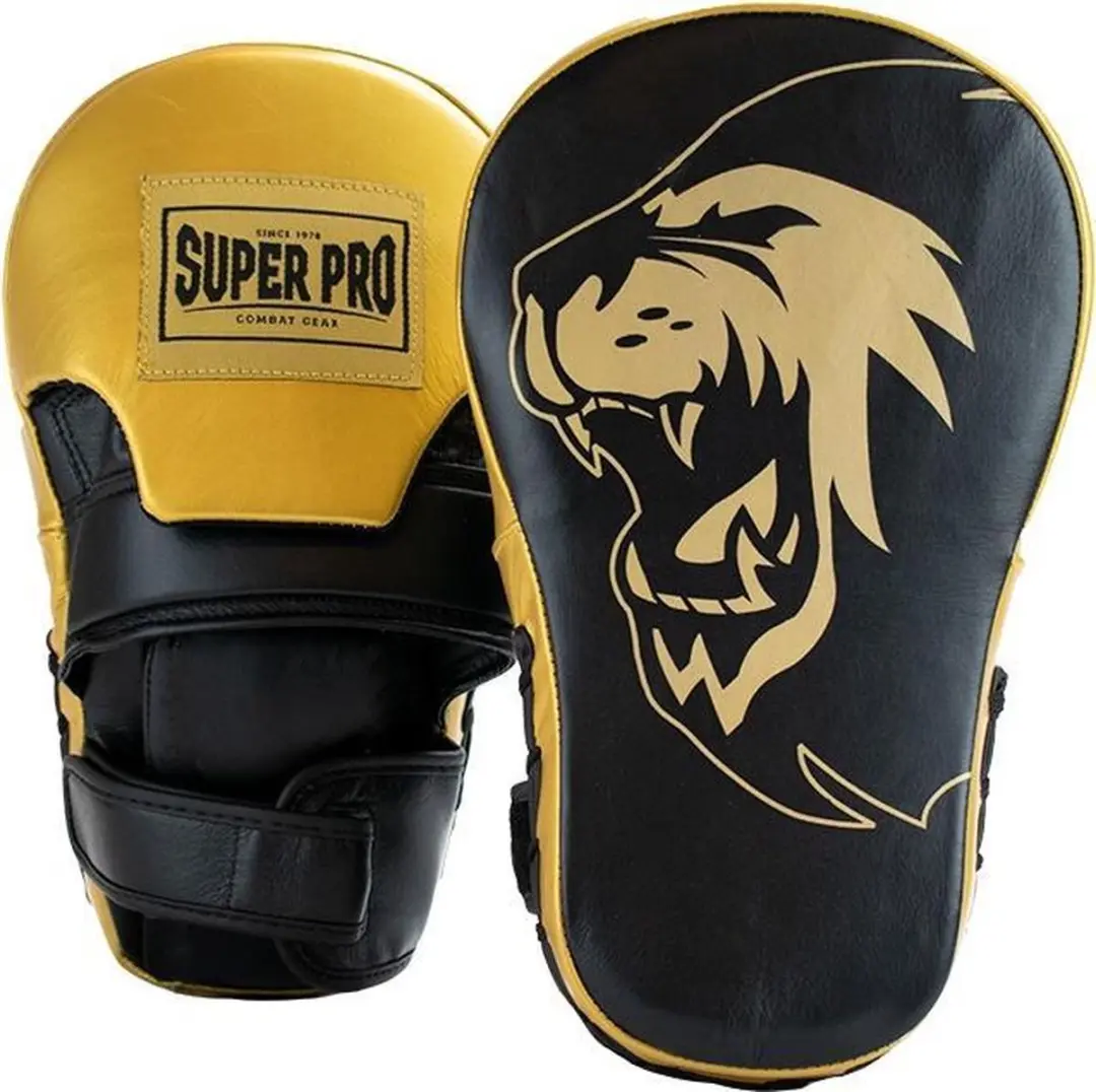 Super Pro Combat Gear Handmitts Long Curved Leder