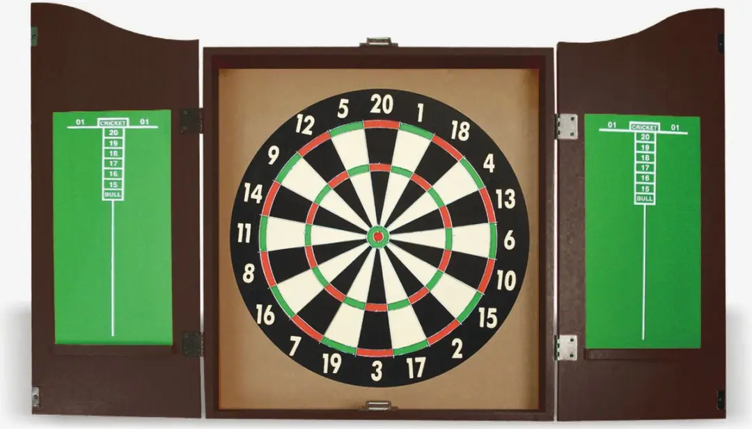 Equinox DA-12 Dartbord Kabinet Set - 42,7cm - 6 Pijlen