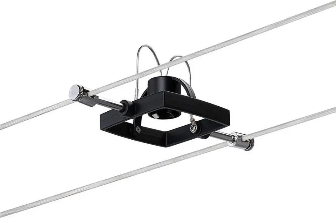 Paulmann Mac II Kabelsysteem Verlichting - 5x10W GU5.3 - Mat zwart