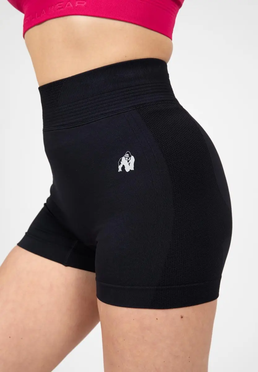 Gorilla Wear Whitney Seamless Shorts XS/S - Zwart