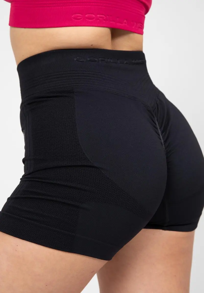 Gorilla Wear Whitney Seamless Shorts XS/S - Zwart