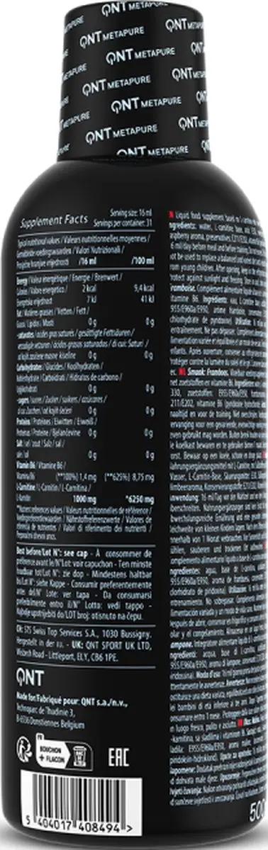 QNT L-Carnitine Liquid 6000 Raspberry - 500ml
