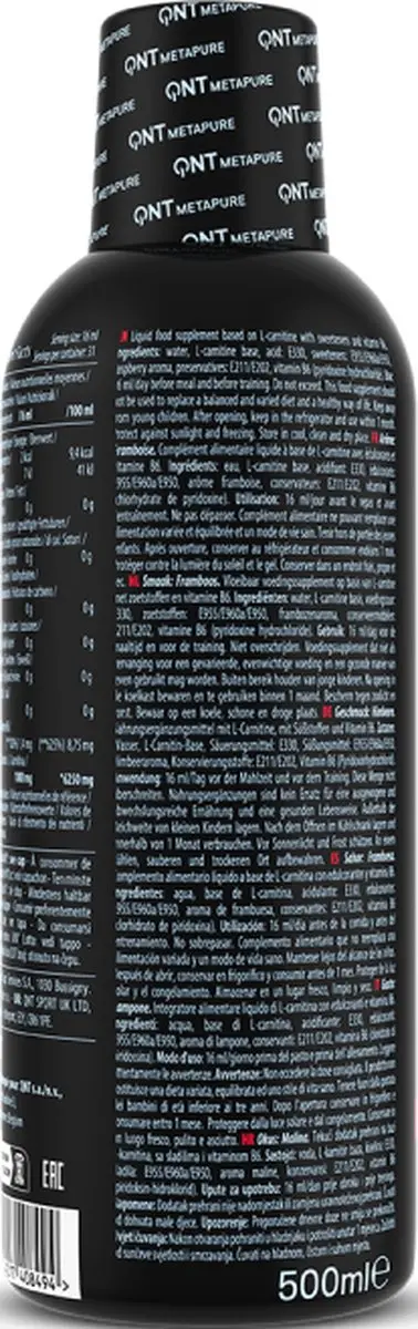 QNT L-Carnitine Liquid 6000 Raspberry - 500ml