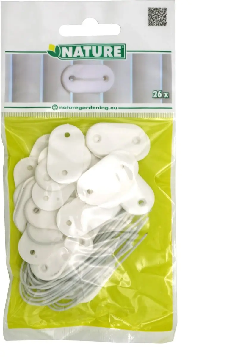 Nature Bevestigingsset Wit - 26 Stuks
