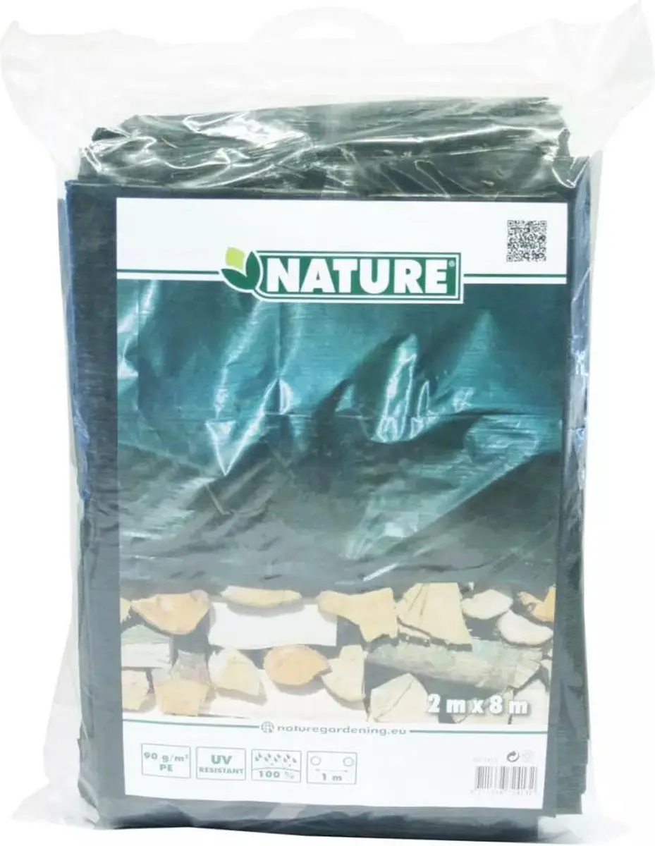 Nature Afdekzeil Hout 2x8m Groen - 100% Waterdicht