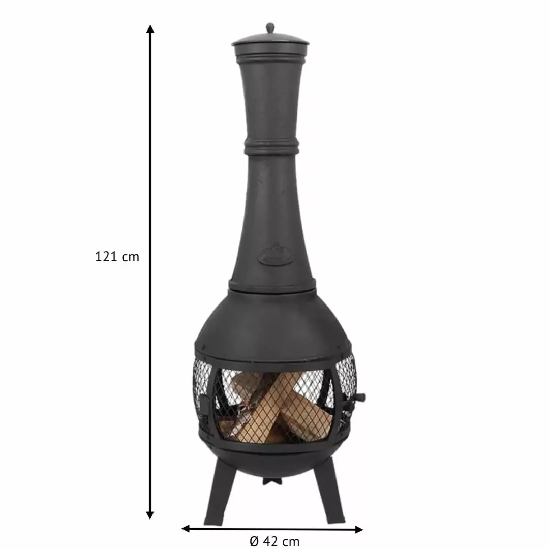 Esschert Design Terraskachel Vonkenscherm