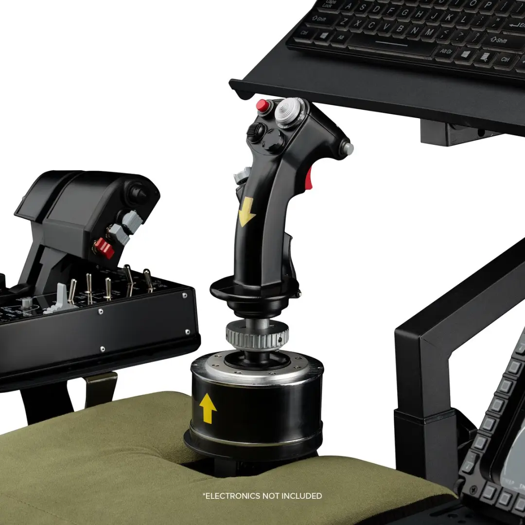 Next Level Racing NLR-S028 Boeing Military Cockpit - Max 150 kg - Zwart/Groen - afbeelding 6 van 6