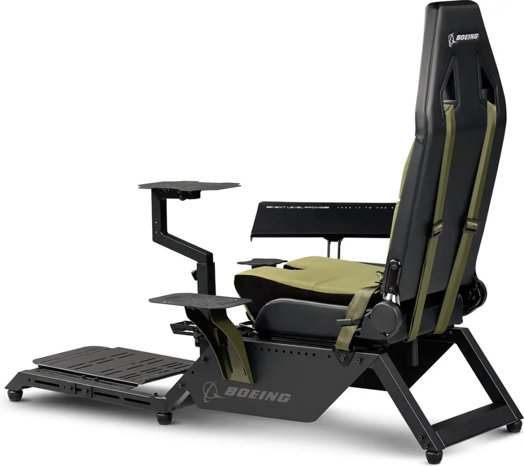 Next Level Racing NLR-S028 Boeing Military Cockpit - Max 150 kg - Zwart/Groen