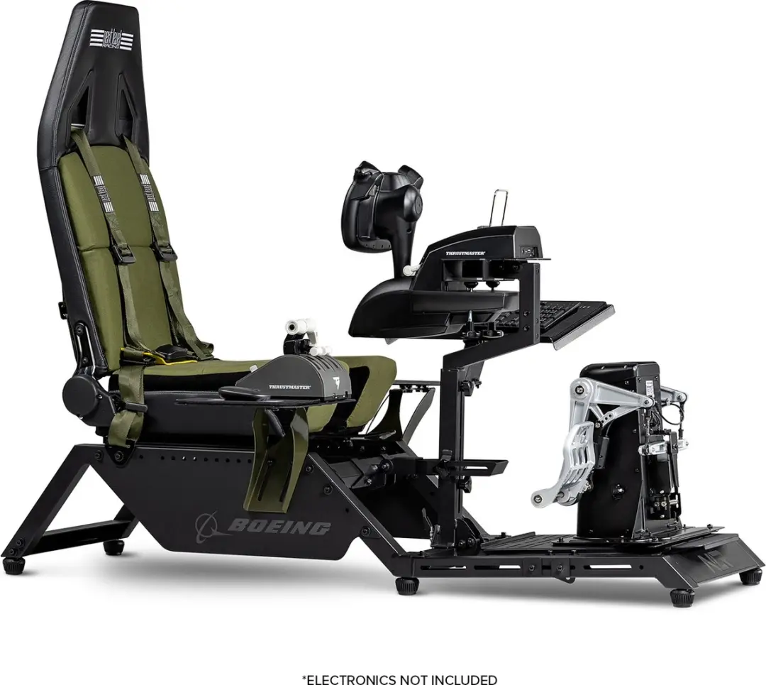 Next Level Racing NLR-S028 Boeing Military Cockpit - Max 150 kg - Zwart/Groen
