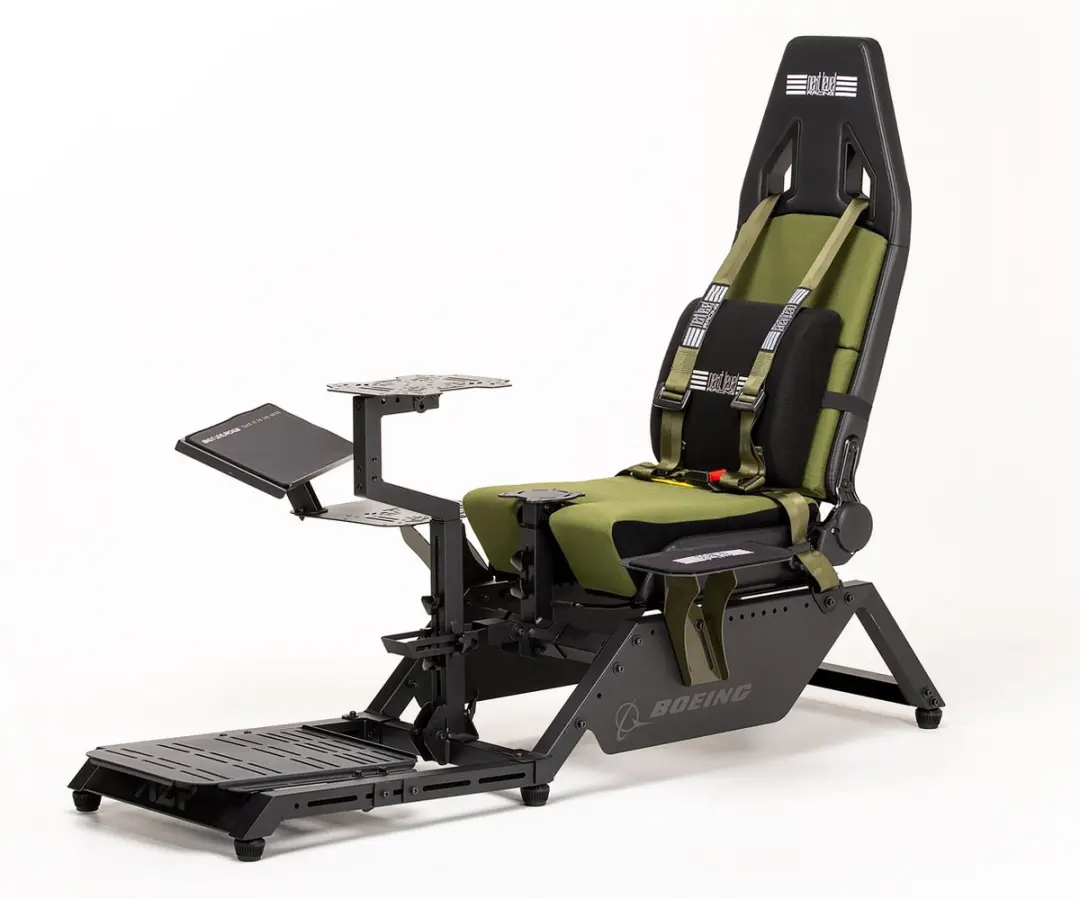 Next Level Racing NLR-S028 Boeing Military Cockpit - Max 150 kg - Zwart/Groen