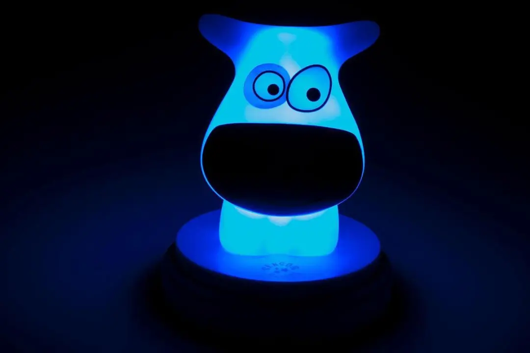 Alecto Naughty Cow LED Nachtlampje - Koe Blauw