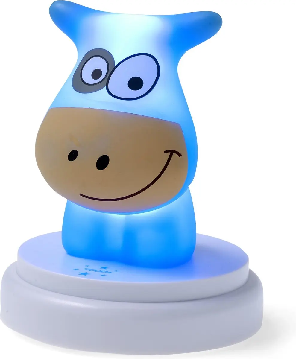 Alecto Naughty Cow LED Nachtlampje - Koe Blauw