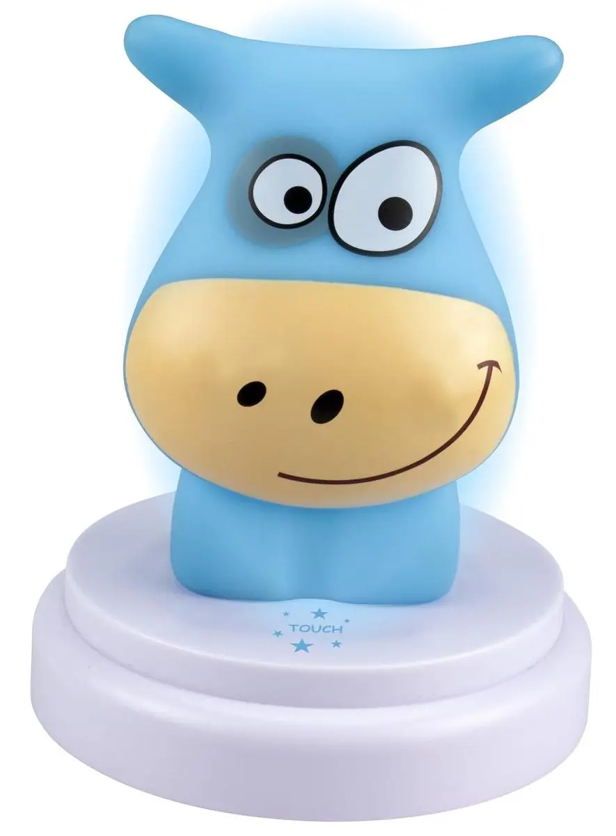 Alecto Naughty Cow LED Nachtlampje - Koe Blauw