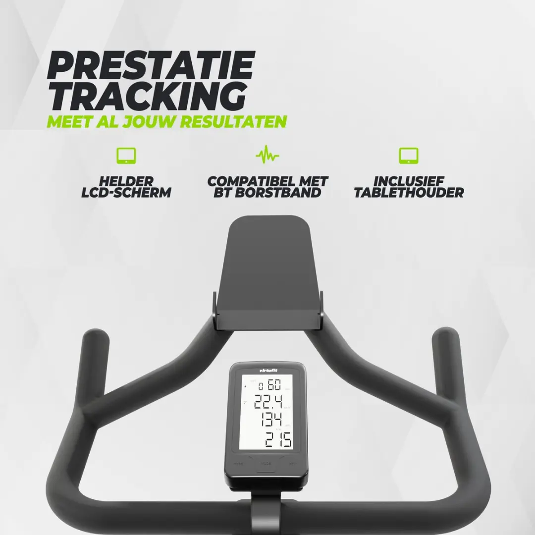 VirtuFit RS200i Indoor Cycle - 22kg Vliegwiel - Zwart