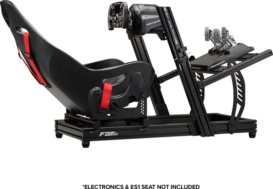 Next Level Racing F-GT Elite Lite NLR-E032 Simulator Cockpit - Zwart/Rood