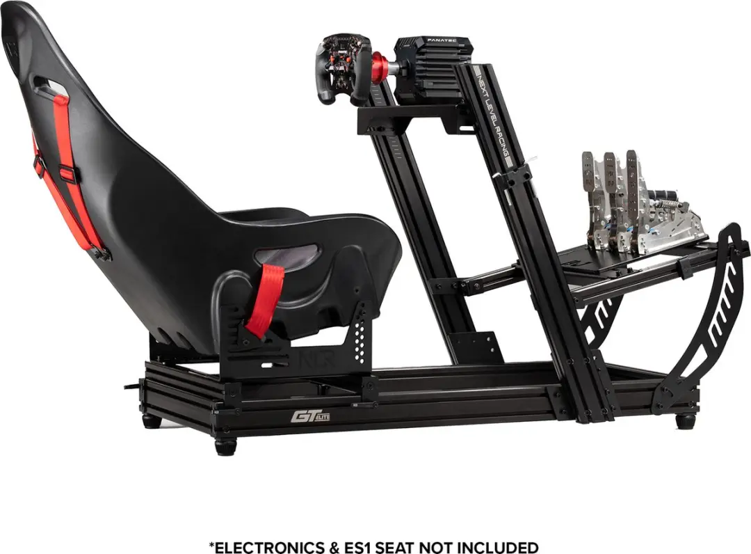 Next Level Racing F-GT Elite Lite NLR-E032 Simulator Cockpit - Zwart/Rood