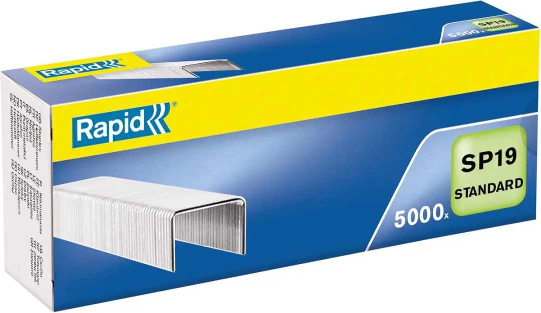 Rapid SP19/6 Standaard Nieten - 5000 Stuks - Gegalvaniseerd