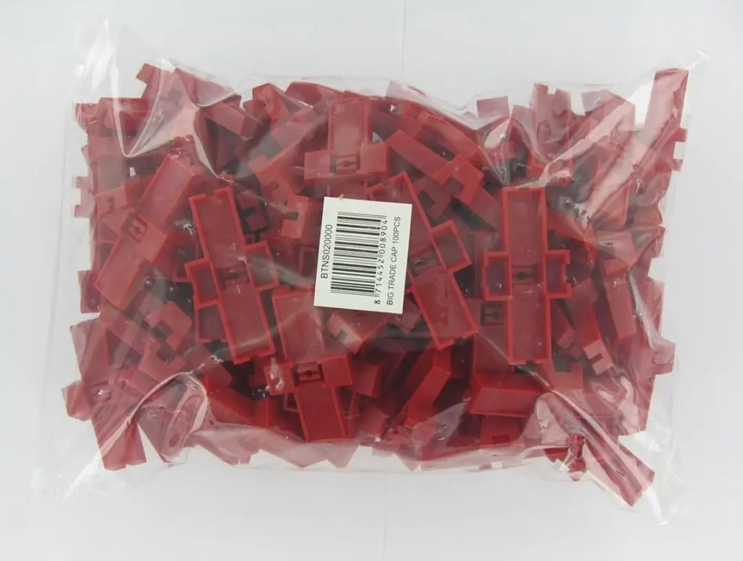 Carat Tegelklem Tang - Rood/Zwart - 100 Stuks