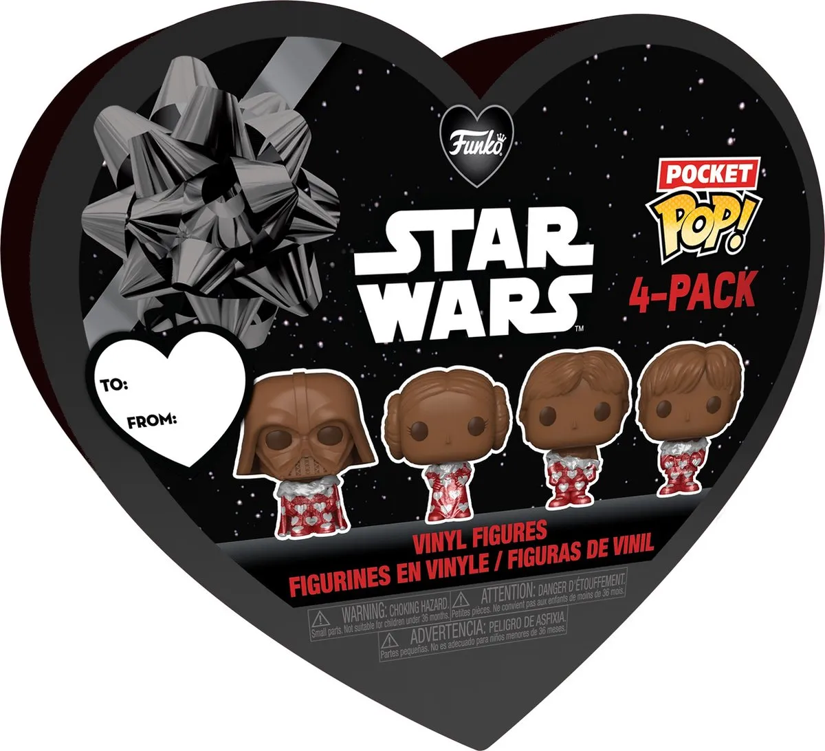 Funko Pocket Pop! Keychain Star Wars Valentines - 4 Stuks - Veelkleurig