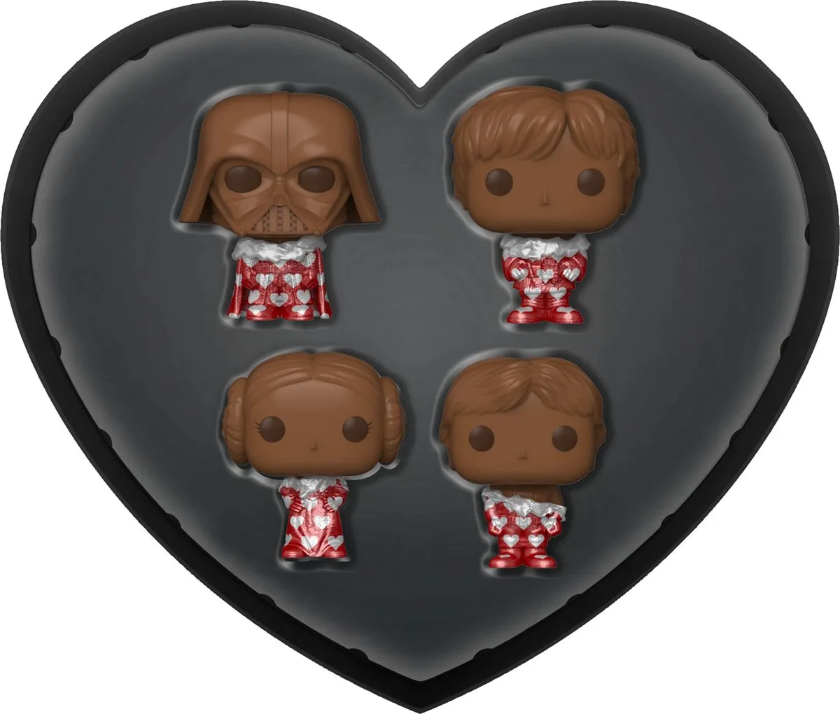 Funko Pocket Pop! Keychain Star Wars Valentines - 4 Stuks - Veelkleurig