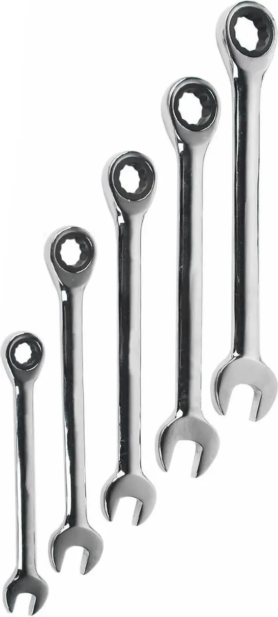 Brüder Mannesmann Steekringsleutelset 5-delig 10-19mm