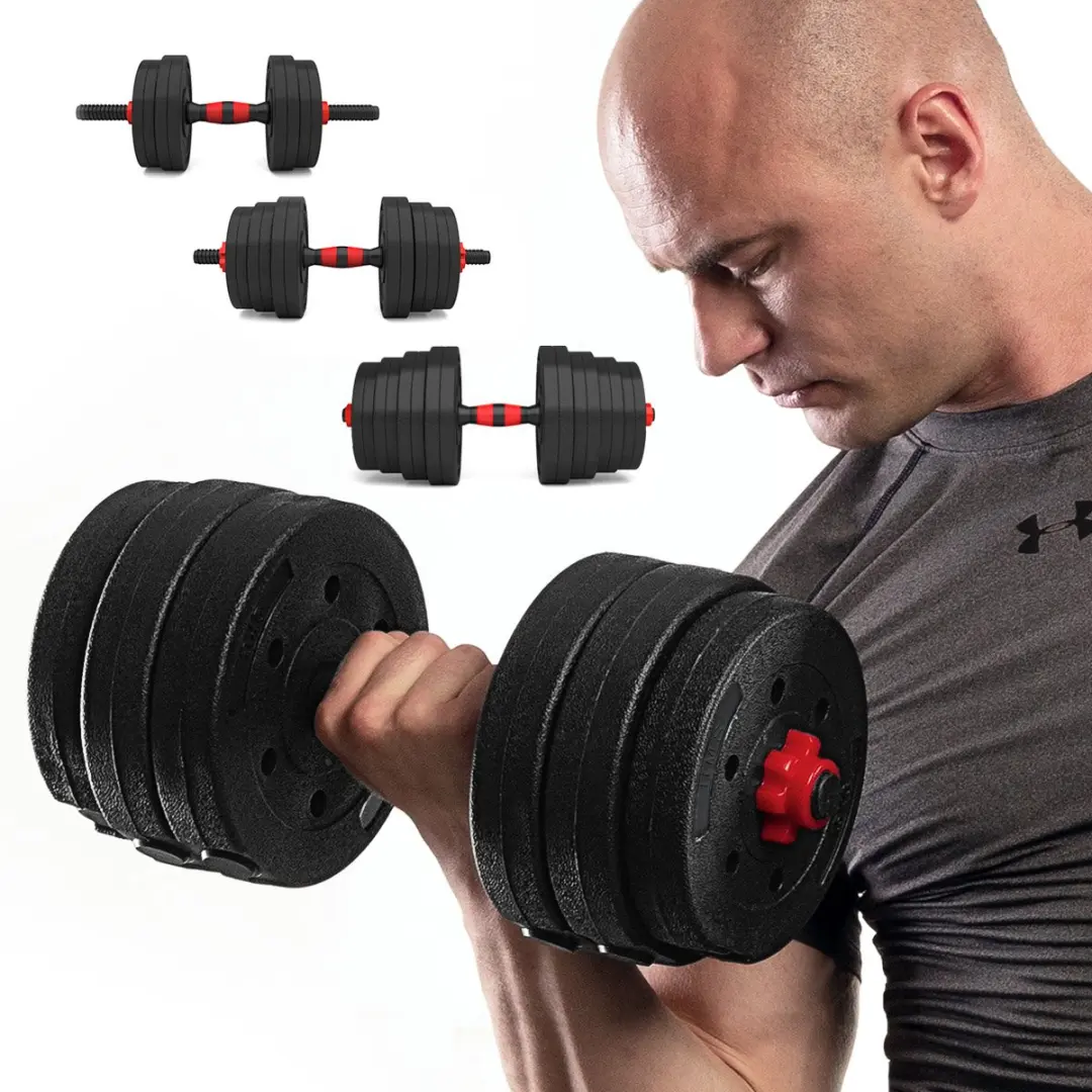 HMS Verstelbare Halter & Dumbbell Set 30kg - Zwart