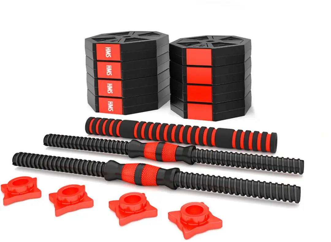 HMS Verstelbare Halter & Dumbbell Set 30kg - Zwart