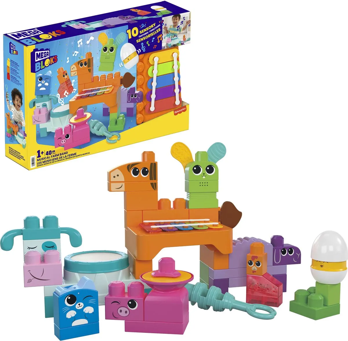Mega Bloks Muzikale Boerderijband