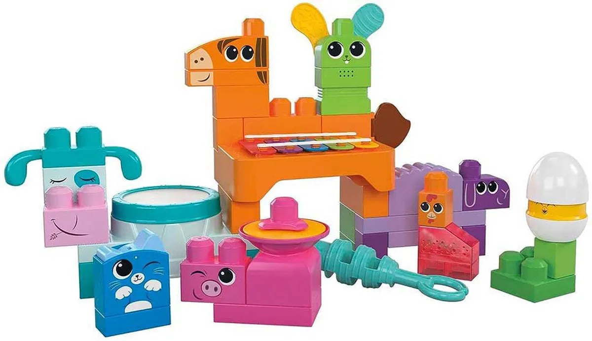 Mega Bloks Muzikale Boerderijband - Bouwspeelgoed 40 Stuks - Multicolor - afbeelding 6 van 6
