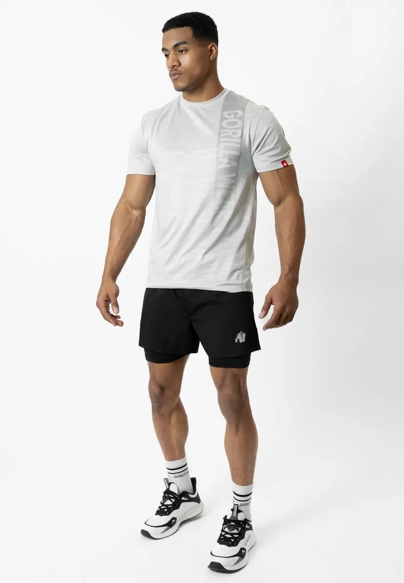 Gorilla Wear Lowell 2-in-1 Shorts M - Zwart