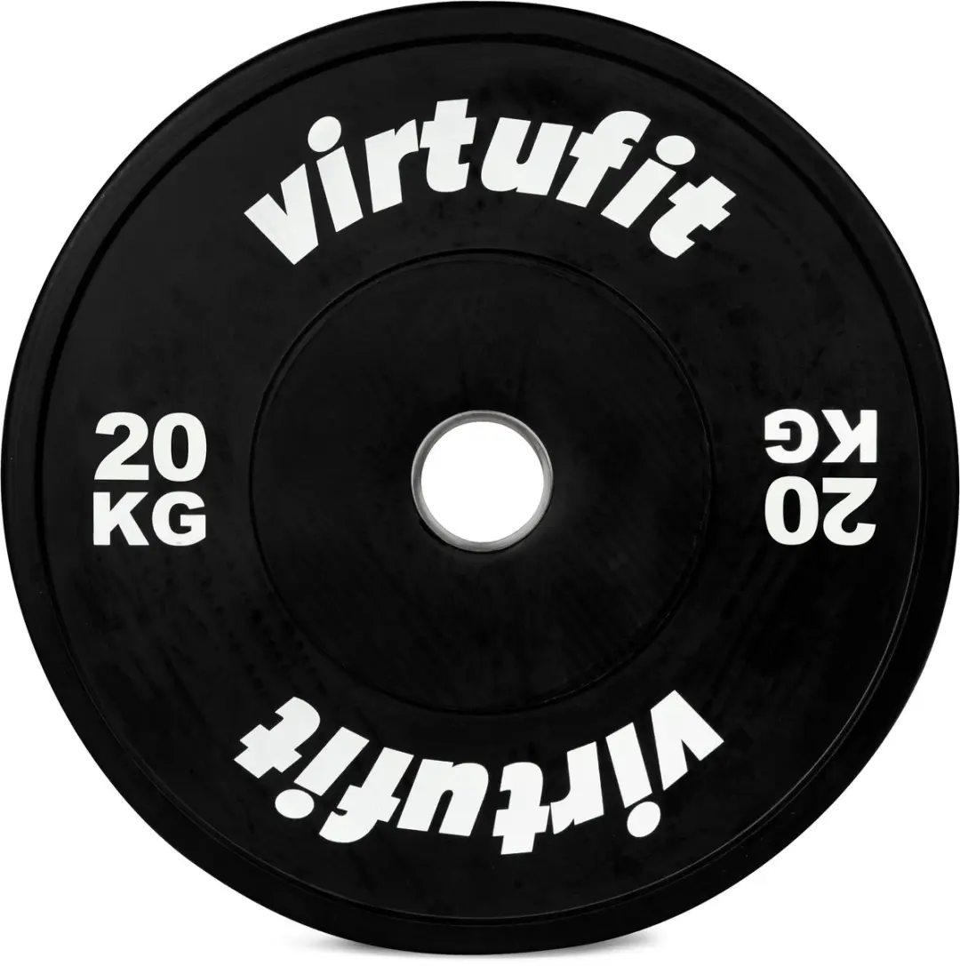 Virtufit Bumper Plate 50mm 20kg - Zwart
