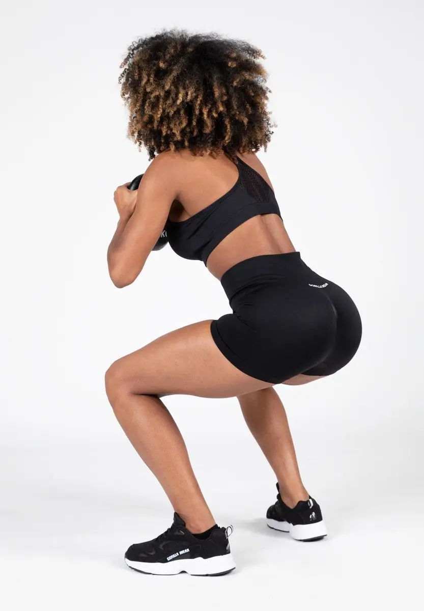 Gorilla Wear Quincy Seamless Shorts M/L - Zwart