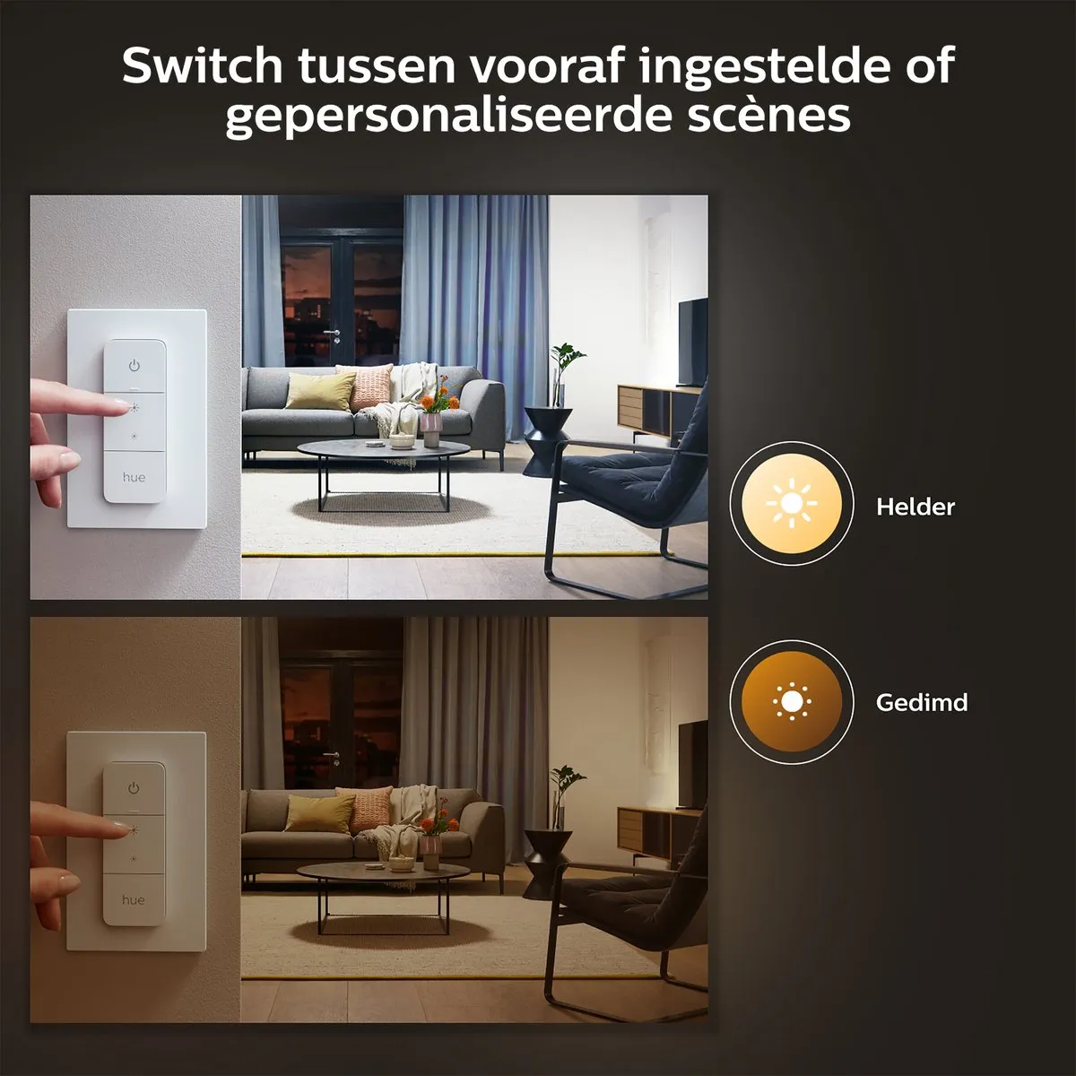 Philips Hue Starterkit Warmwit 3 Lampen E27 - 1100lm - afbeelding 6 van 6