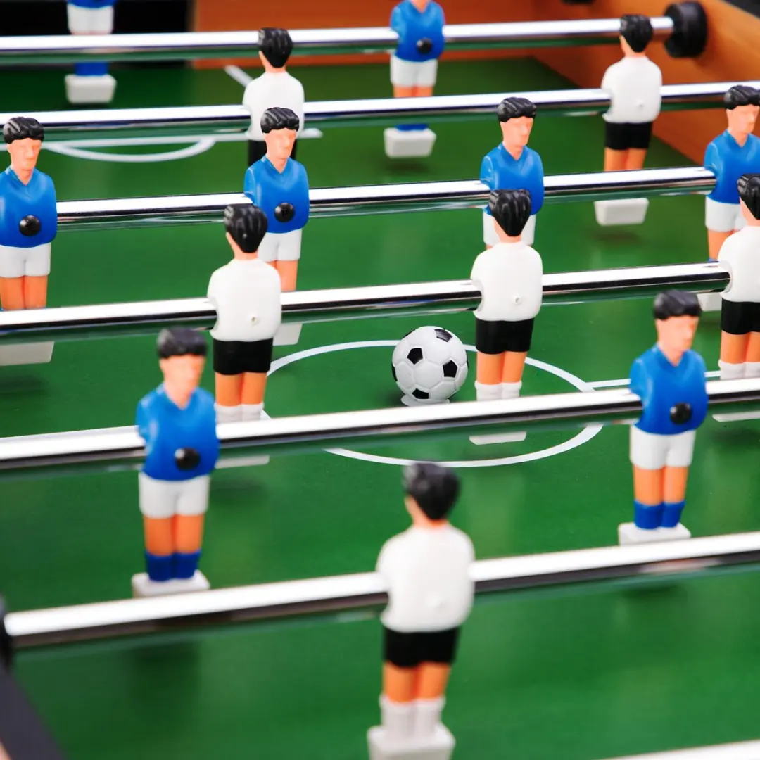 Nils FUN Arena 2 Voetbaltafel 121cm - MDF - 2 Ballen - Zwart/Wit