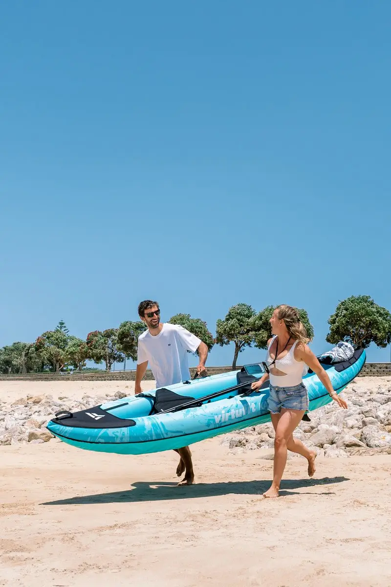 VirtuFit Kayak 335 Opblaasbare Boot - 2 Personen - Turquoise