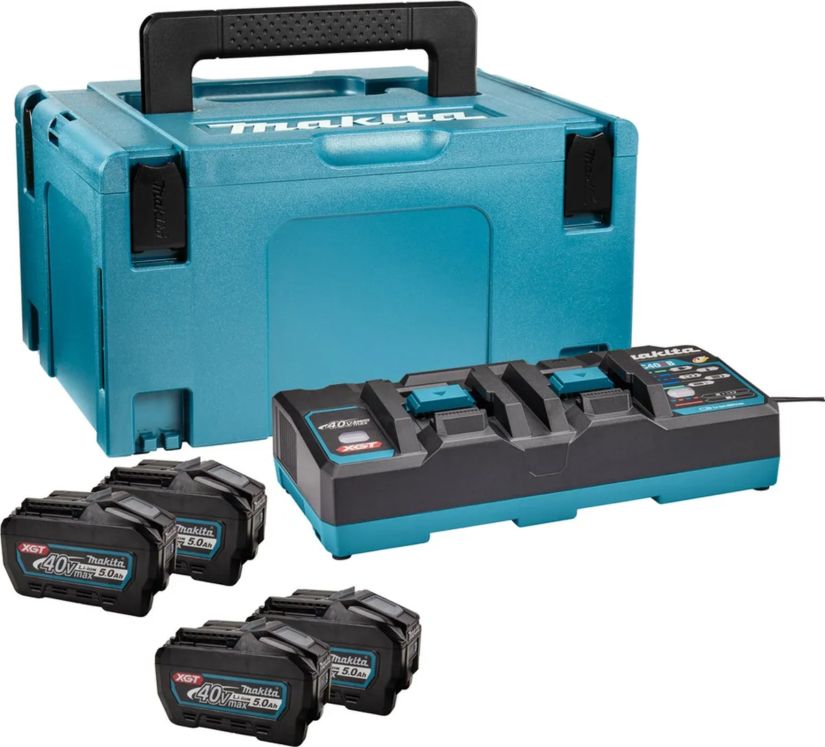 Makita XGT DC40RB Starterset - 4x Accu 5.0Ah + Snellader
