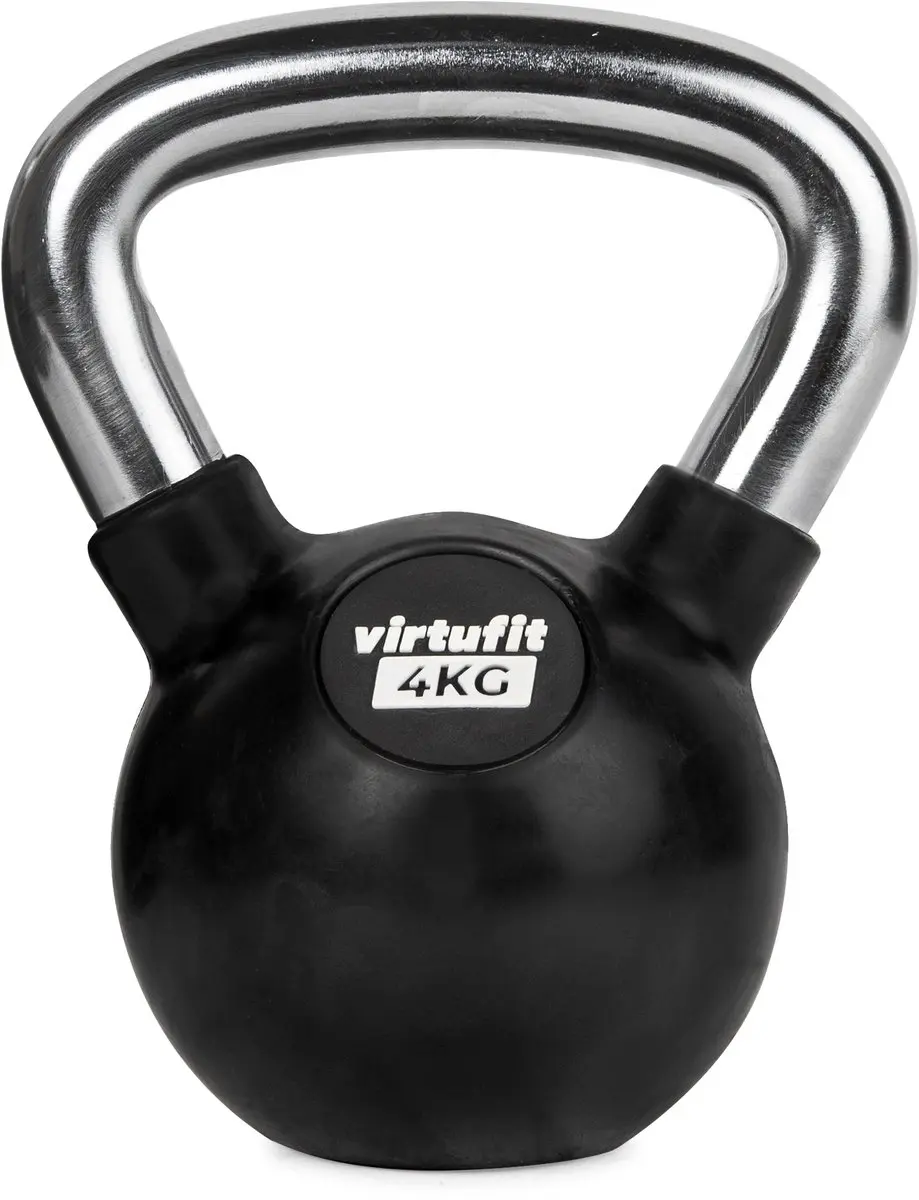 VirtuFit Kettlebell 4 kg - Zwart