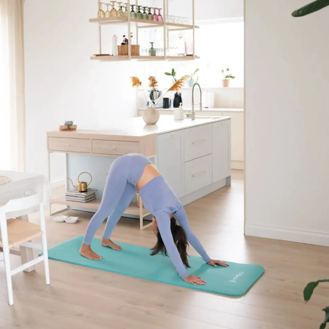 HMS Yoga Mat - Mintblauw 15mm