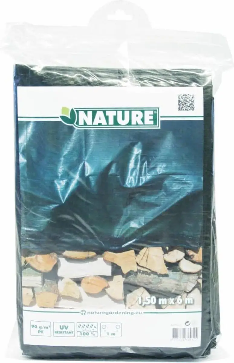 Nature Afdekzeil Hout 1,5x6m - Groen - 100% Waterdicht