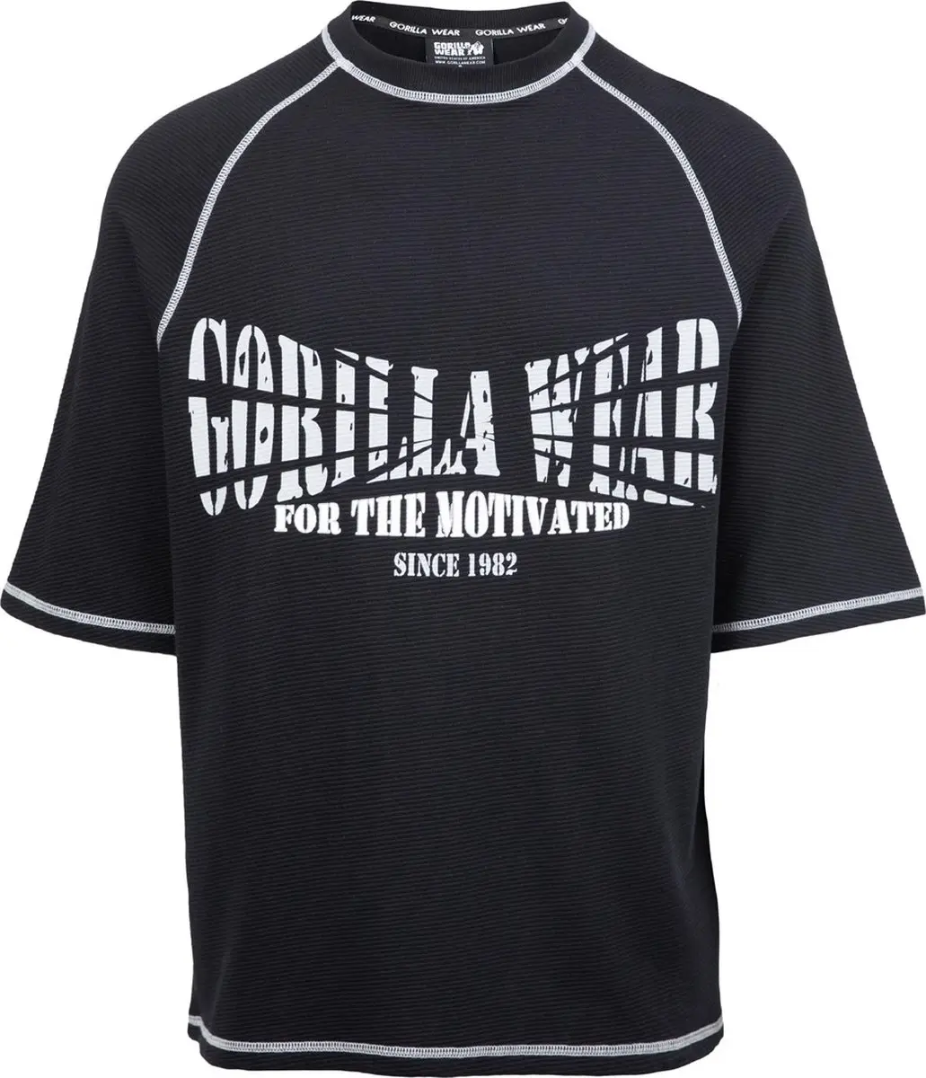 Gorilla Wear Finley Oversized T-shirt 2XL - Zwart/Grijs