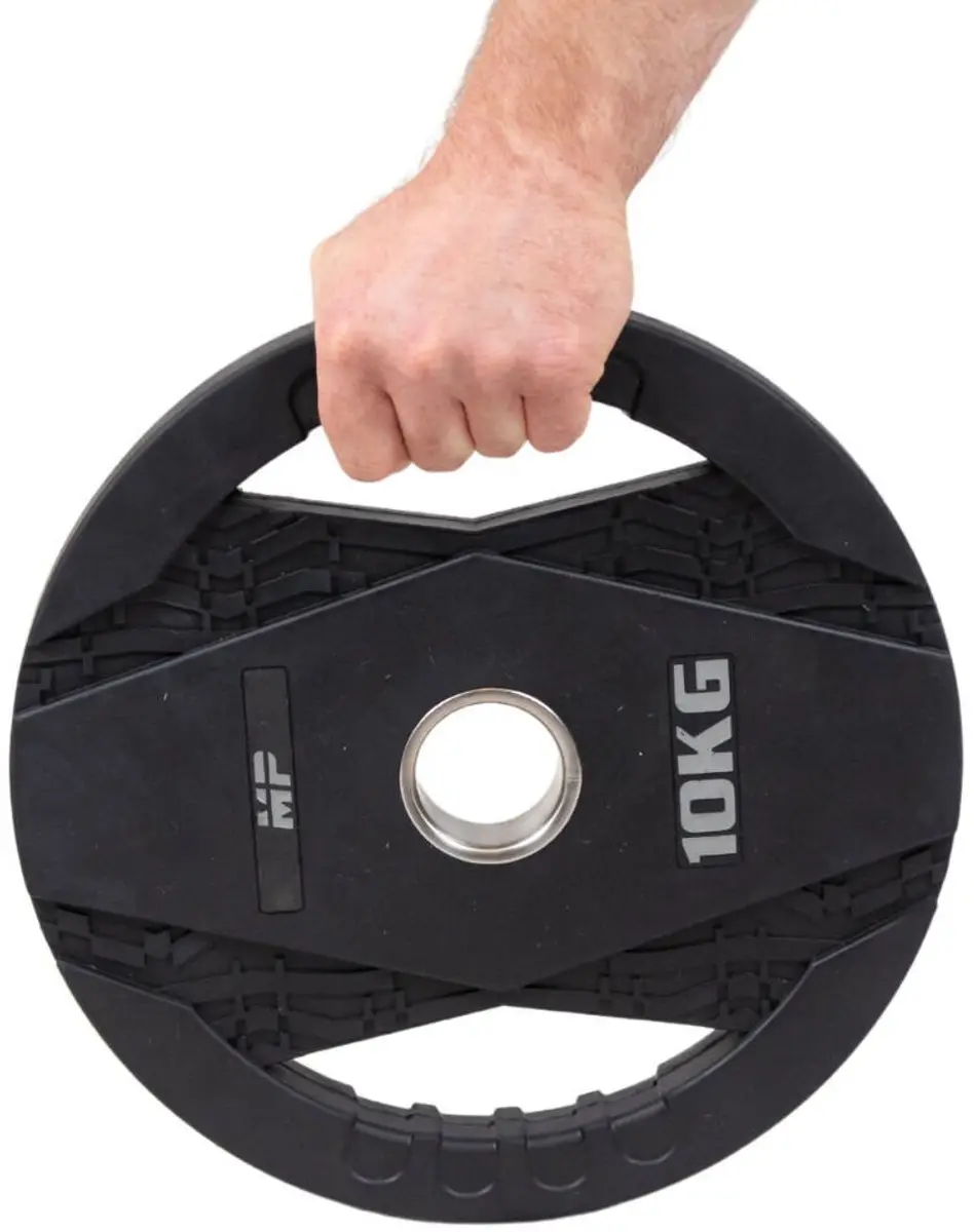 Muscle Power Halterschijf 10kg - Rubber - Ø33.6cm