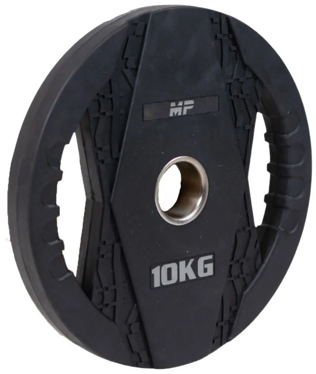 Muscle Power Halterschijf 10kg - Rubber - Ø33.6cm