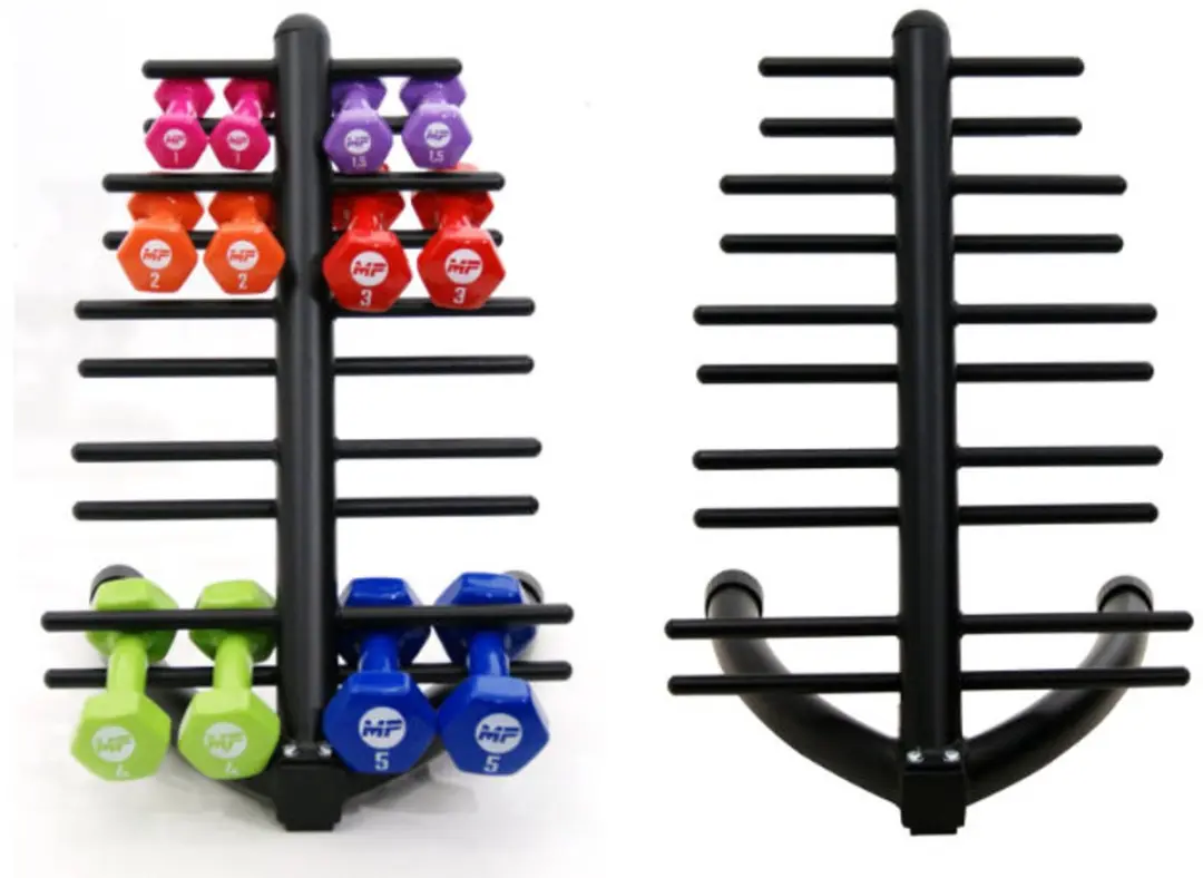 Muscle Power Compact Dumbbellrek - Zwart