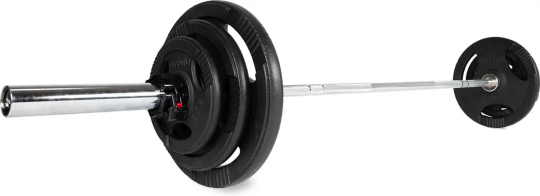Virtufit Olympische Halterset 90 kg - 11-delig - Zwart
