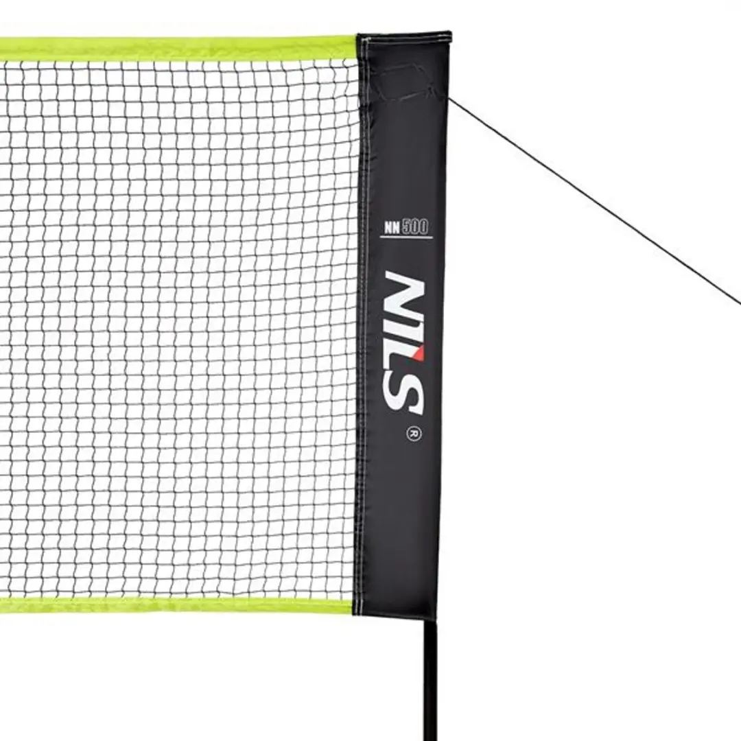 Nils Vrijstaand Badmintonnet 500cm - Weerbestendig - Zwart/Wit