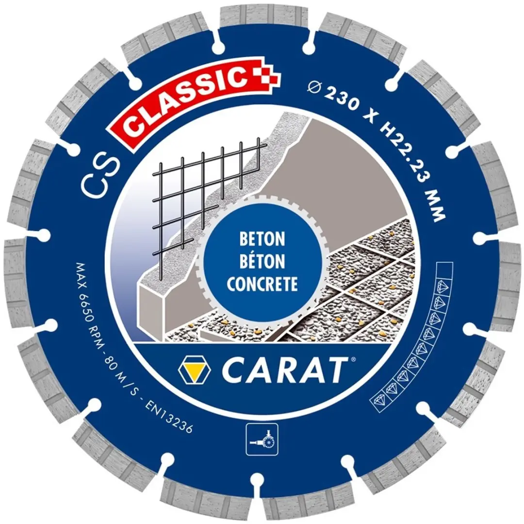 Carat CS Classic Diamantschijf Beton/Hard Steen 150x22,23mm CSC1509000