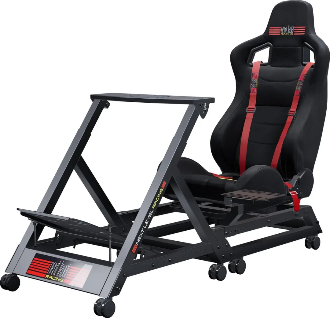 Next Level Racing GT Track Cockpit NLR-S009 - Racestoel - Zwart/Rood